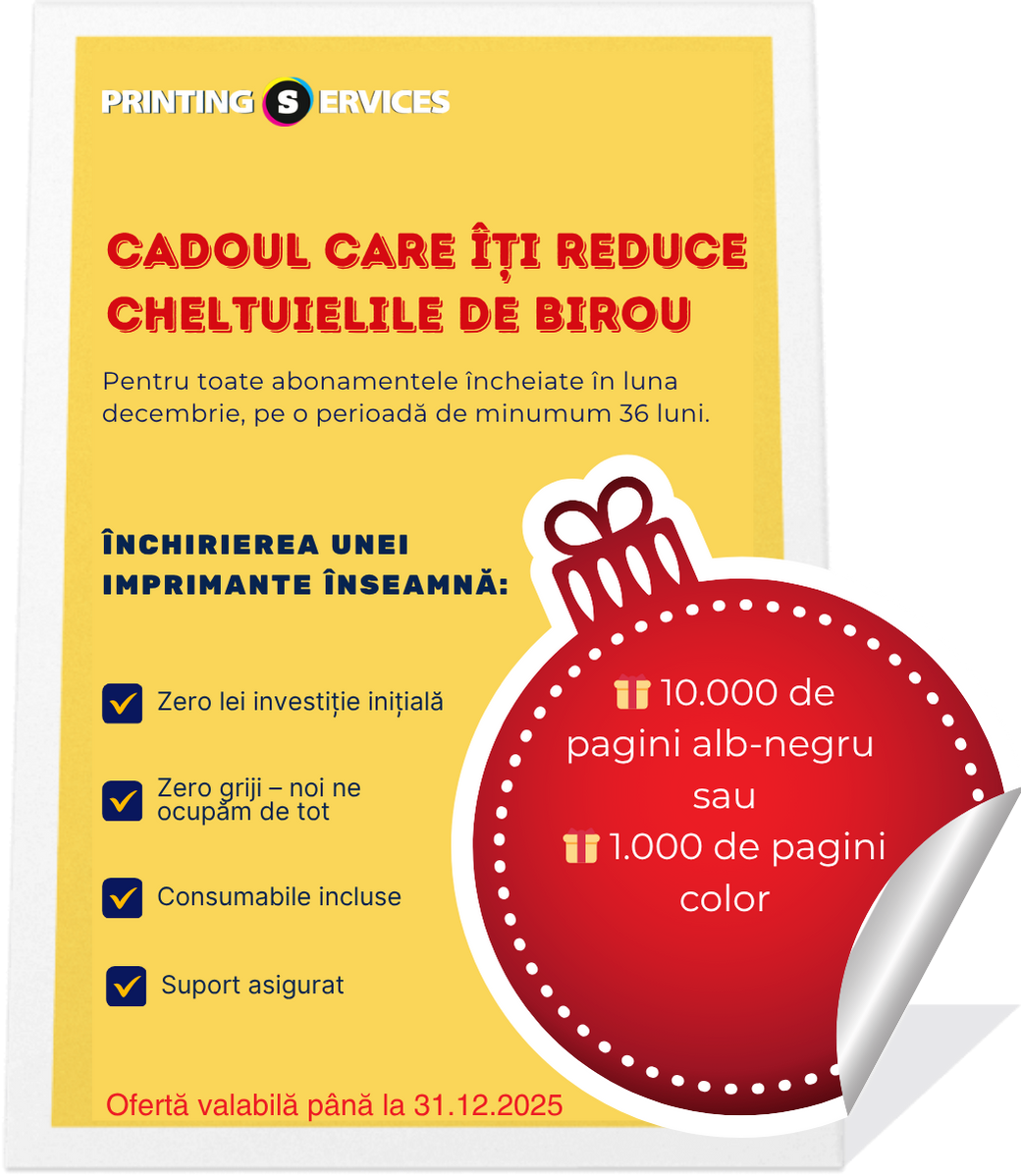Banner Ofertă de Craciun Oferta Speciala de Craciun 2025 - Printing Services